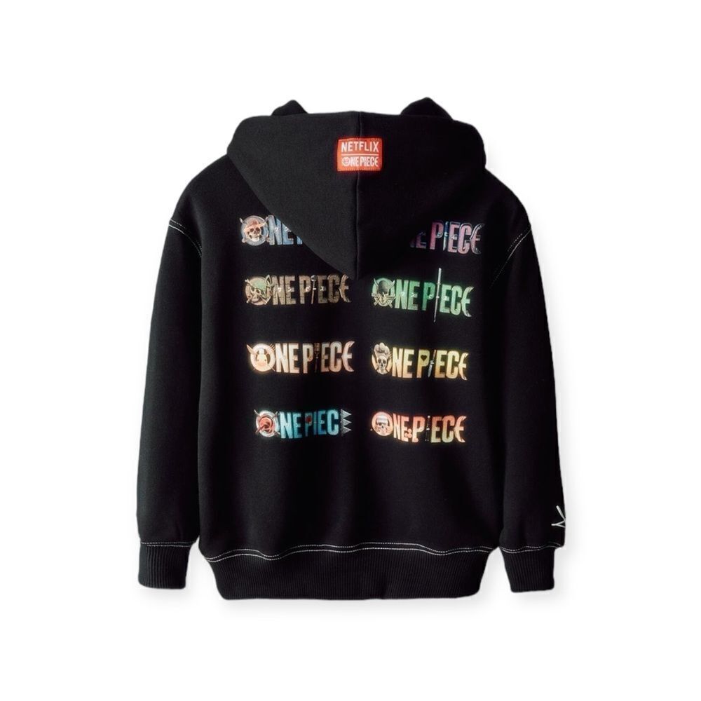 ZARA Kids Black One Piece Hoodie Sweatshirt NWT Size 8 - Picture 6 of 8